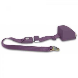 2 Point Retractable Plum Purple Lap Seat Belt (1 Belt)