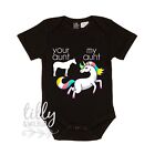 Your Aunt My Aunt Horse Unicorn Baby Bodysuit Funny Family Auntie Humour Gift