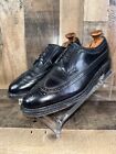 Florsheim Royal Imperial Men’s Wing Tip V-Cleat Black Leather Shoes Size 8.5 D