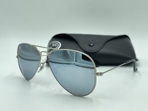 RAY BAN Aviator RB3025 019/W3 Silver Flash POLARIZED/SILVER AUTHENTIC ITALY 58mm