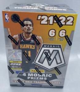 2021-22 Panini Mosaic Basketball Blaster Box NBA Sports Trading Cards - New