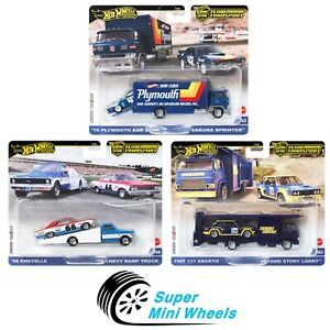 Hot Wheels 2024 Car Culture Team Transport A Case Set of 3 Cars【In-Stock】