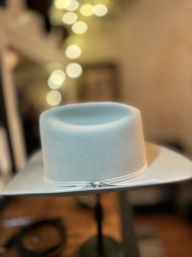 Vintage Stetson 4X Gray Beaver Felt Western Cowboy Hat 7 1/2 Silver Belly