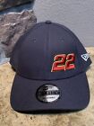 New Era Nascar 9Forty Driver Cap Joey Logano Brand New With Stickers Gray