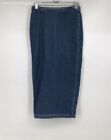 DKNY Women's Blue Denim Long Straight & Pencil Skirt - Size 4