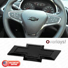 Gloss Black Steering Wheel Bowtie Overlay Chevy Silverado 2014-2024 Emblem Badge (For: Chevrolet Spark EV)