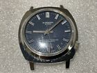 VINTAGE SUPEROMA SWISS MADE  BLUE DIAL MANUAL WINDING MEN's WATCH 37mm FOR PARTS