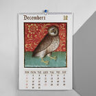 New ListingPlanner Wall Hanging Calendar 2024 Owl Exquisite Decoration with Sturdy Paper