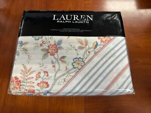 New ListingRalph Lauren 3-Piece King Duvet Cover Set CAROLYNE Floral Blue MSRP $470 NEW