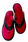 Womens Nike Sandals Size 8 Comfort Footbed Pink Black Flip Flops Used Once