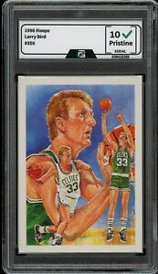 1990 Panini Hoops #356 Larry Bird GRADED 10 GEM MINT Card Boston Celtics HOF