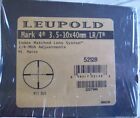 Leupold Mark 4 3.5-10x40mm Long Range Rifle Scope *LR/T* M1 Mil-Dot 52128 NOS