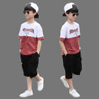 Clothing Sets Tracksuit 6 8 9 10 12 Year Summer Casual Outfit T-shirt + Pants