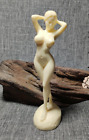 Natural Tagua Nut Vegetable Carved Naked Girl Statue Decor象牙果.裸女90004