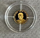 History of American Mint Gold Coin  .585  Proof   0.5 grams Great Am. Presidents