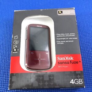 New ListingSanDisk Sansa Fuze+ Red MP3 Player 4 GB SDMX20R-004GR-A57
