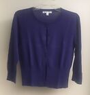 Women's/Junior Basic 3/4 Sleeve Cropped Cardigan Sweater(Gray/Blue/Beige/Ivory)