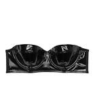 Victoria's Secret Very Sexy Faux Patent Strapless Bra w/Straps 36C *Black* NEW!