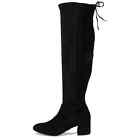 NIB Women's Sugar Ollie Knee High Heeled Boots Black Size 8.5 M