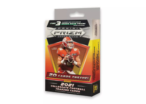 Panini Prizm Draft Picks 2021 Collegiate Football Hanger Box (20 Cards, Green...