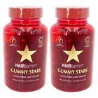 HAIRtamin Vegan Gummy Stars Non GMO Hair Vitamins 60 Count Lot of 2