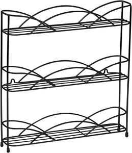3-Tier Spice Rack Shelf Organizer for Kitchen Countertop, Pantry, Bathroom, or C