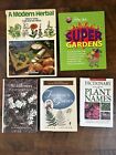 Lot Of 5 Hardback Books Relating To Gardening And Herbs