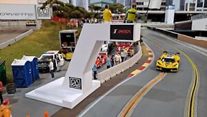 1/32 Scale Slot Car Track Finish Line Flag Stand - Scalextric Carrera SCX