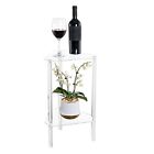 Clear Acrylic Triangle End Table Corner Side Table For Small Spaces Small Accent