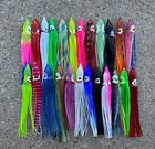 LOT OF 24 Hoochie Squid Skirts Replacement 4.5
