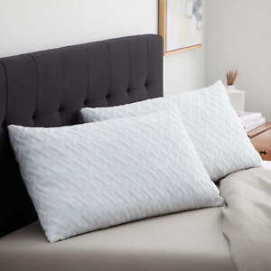 Shredded Memory Foam Bed Pillow, Standard, 2 Pack,