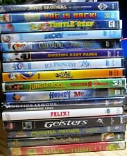 Brand New Sealed DVD Lot of 16 Children's Kid's Mostly Animated Movies Videos