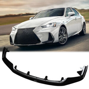 Front Lip for 2017-2020 Lexus IS IS200t IS300 IS3500 AR Style Gloss Black Wing (For: 2017 Lexus IS300)