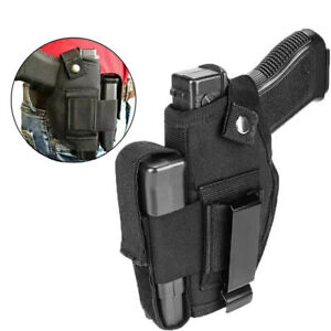 Tactical Gun Pistol Holster With Mag Pouch IWB OWB Right / Left Concealed Carry