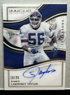 2023 Panini Immaculate Lawrence Taylor On Card Auto /25 ISS-LTA