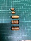 Collection of 0.1 0.22 0.022uf Erofol Capacitors - Set of 5