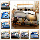 Scenery Airplane 3D Printed Bedding Set 2/3PCS Duvet Cover & Pillowcase(s) Gift