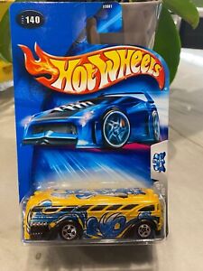 2004 Hot Wheels Tag Rides Surfin' S'Cool Bus 3/5 #140 1:64 Scale