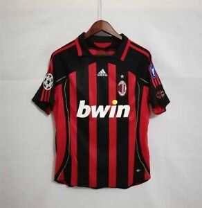 AC Milan 2006-2007 Home Jersey / Retro Ac Milan Football Jersey / Vintage 