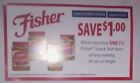 (5) $1.00 off (1) Fisher Snack Item (any variety) 24oz or larger - Exp 6/30/24