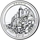 2012 P Acadia National Park Quarter. ATB Series Uncirculated From US Mint roll.