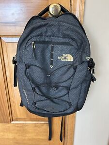 The North Face Borealis Backpack Black/Gold Padded Shoulder + Back Laptop Pocket