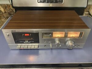 VINTAGE AKAI STEREO CASSETTE TAPE DECK GXC-706D - Mint Cosmetic, Tested But READ