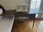 Vintage Wood Kenmore Sewing Machine in Cabinet 2 Drawer Desk Table