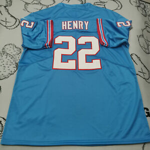 Derrick Henry #22 Tennessee Titans Throwback Vapor Light Blue Jersey.
