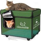 BRAND NEW Clawsable Waterproof Insulated & Elevated Outdoor Cat House Unheated