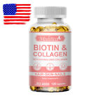 Biotin & Collagen Capsules 4000mcg For Hair,Skin,Nails,Gluten Free-120 Caps
