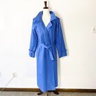Vintage trench coat 10 London Fog periwinkle blue longline classic rain