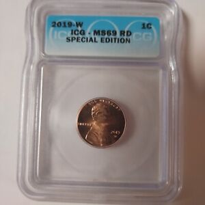 2019 W Lincoln Cent ICG MS69 RD  SPECIAL EDITION
