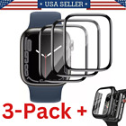 [3 Pack + GIFT] Tempered Glass Screen Protector For Apple Watch ULTRA 1-7 Series